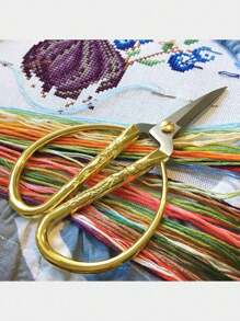 刺繡牙線線彩虹色十字繡線友誼手鍊線 Diy 手工工藝優質多色牙線(100 種顏色) - 彩色 - 查看 5