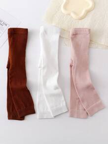 3入組女童純色七分褲,適合日常穿著 - 彩色 - 查看 2