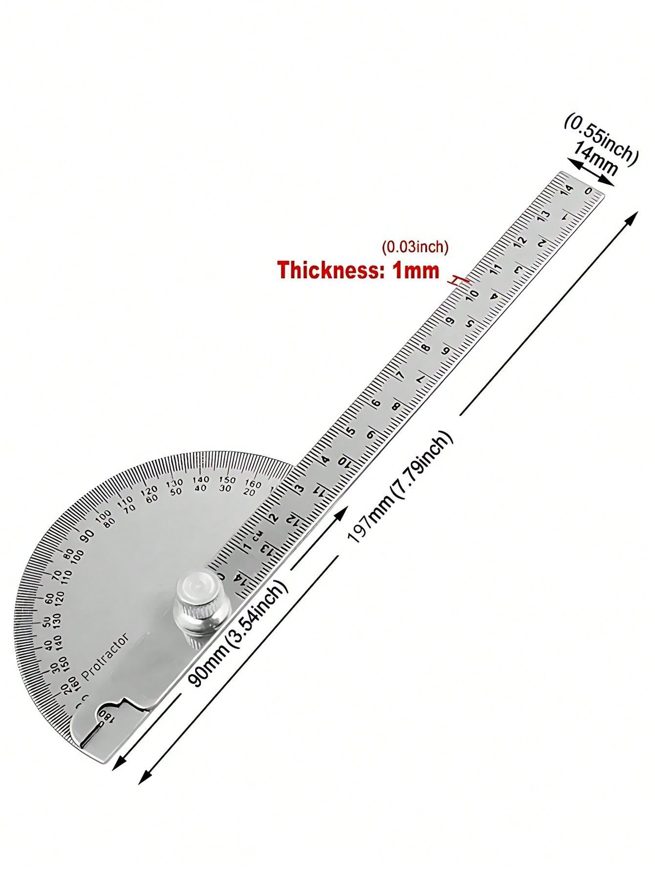 Tbest RC Adjustable Ruler, Adjusting Height And Wheel Rims Camber Multi Angle Measuring Tool For On-Road Rc Camber And Toe Rc Car Tools