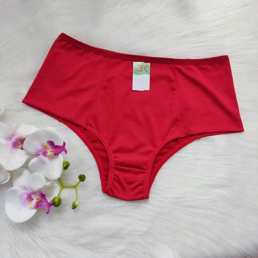 Plus Size Panties - Red - View 1