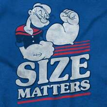 The Sailor Man Character Size Matters Bicep T-Shirt - Blue - View 5
