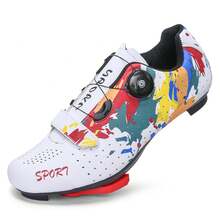 Professional Cycling Mountain Bike Athletic Shoes For Men And Women, New Style Anti-skid Flat Shoes For Off-road Cycling Route And Speed Cycling Mountain Biking - White - View 5