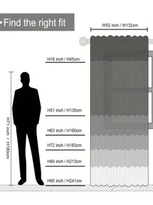 1pc New Style Modern & Fresh Floral Pattern Decorative Rod Pocket Sheer Curtain For Home - Multicolor - View 3