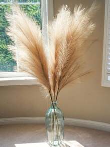 10pcs Artificial Reeds, Pampas Grass, Foxtail, Nordic Style Window Display Decoration - Camel - View 2