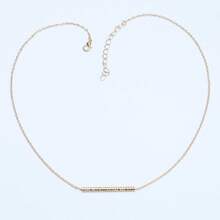 2023 Bar Collar Necklace, Various Designs & Patterns Short Pendant Necklace - Batch Of Golden Flowers - View 5