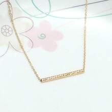 2023 Bar Collar Necklace, Various Designs & Patterns Short Pendant Necklace - Batch Of Golden Flowers - View 7