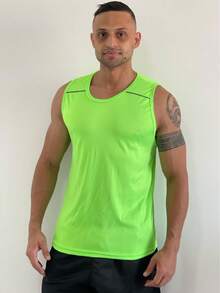 Men Tank Tops - Green - View 2
