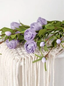 1 件/3 件牡丹仿真花装饰家居装饰适合派对 - 紫色 - 查看 4