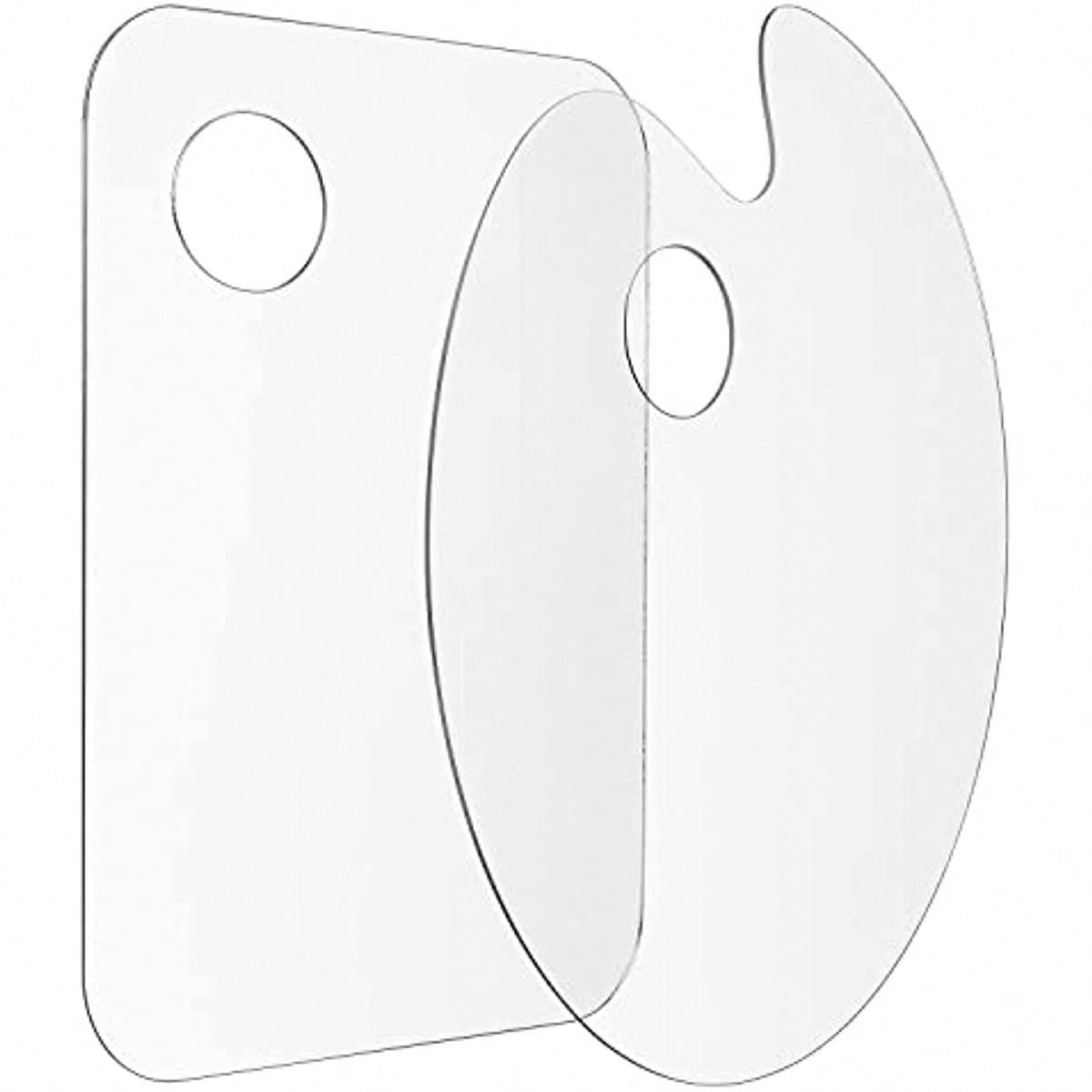 Acrylic Paint Palette With Thumb Hole Clear Paint Pallet, Easy Clean