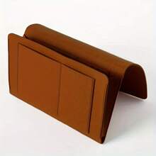 1個毛氈床邊收納袋,宿舍床邊掛袋,臥室床邊掛袋,客廳沙發掛袋,便攜式收納袋 - 淺灰色 - 查看 6