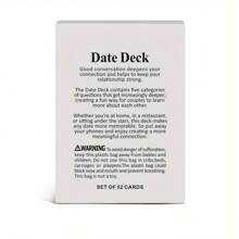 情侶約會卡牌遊戲,提出有意義的對話建議以增進親密關係,適合約會之夜、情人節、聖誕節禮物 - 白色 - 查看 7
