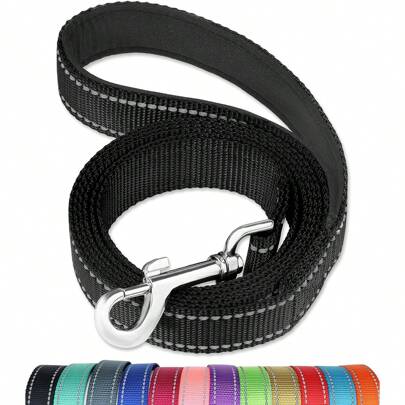 Reflective Dog Leash - Soft Padded Handle For Comfortable Training And Walking - Ideal For Medium And Small Dogs - High Visibility