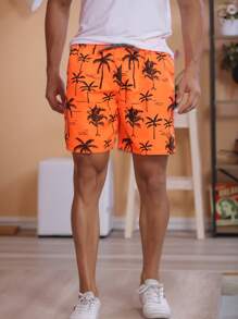 Men Shorts - Orange - View 4