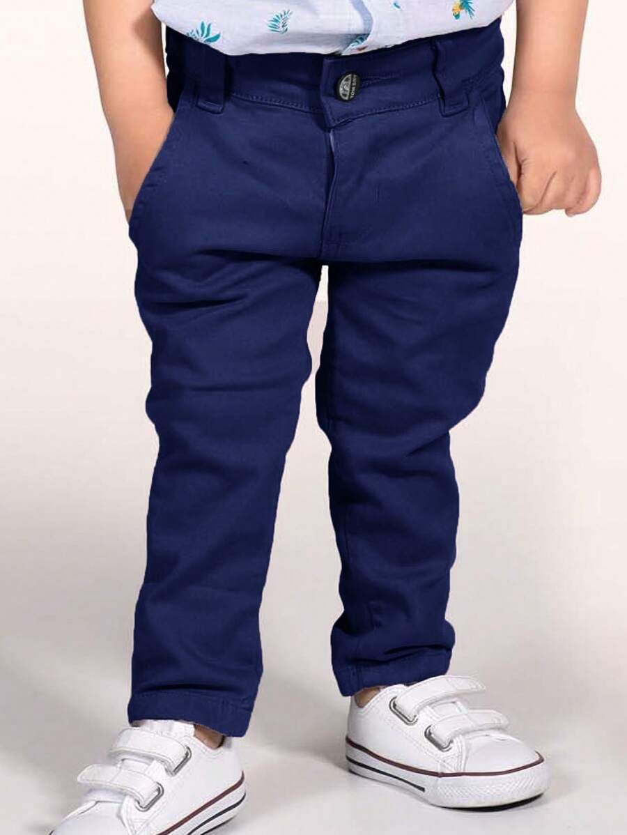 Teen Boys Pants - Navy Blue - View 1