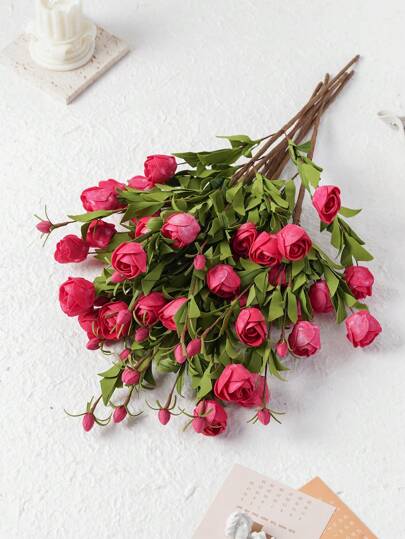 1 件/3 件牡丹仿真花装饰家居装饰适合派对