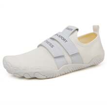 快乾中性水鞋,適用於游泳,潛水,瑜伽和沙灘活動-綁帶無鞋跟設計,提供最大的舒適和支撐 - 白色 - 查看 7