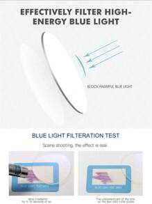 1入女性流蘇裝飾貓眼形透明鏡片眼鏡 - 黑色 - 查看 6