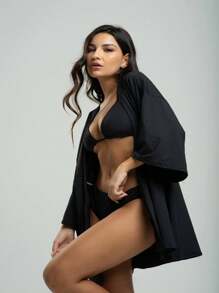 Vicbela Women Cover Ups - Black - View 3