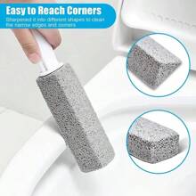 1/3 Peças Pedra De Limpeza Para Vasos Sanitários Pedra-pomes Natural Escova De Vasos Sanitários Pedra De Limpeza Rápida Com Cabo Longo Ferramenta De Banheiro