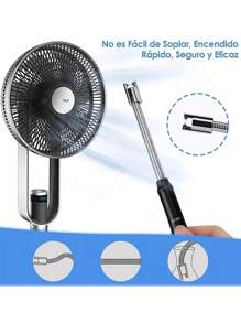 Encendedor Eléctrico Recargable Seguro USB Cocina Multiusos - Negro - Ver 8