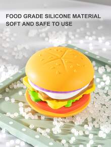 1pc Baby Silicone Teether, Chewable Toy - Multicolor - View 4