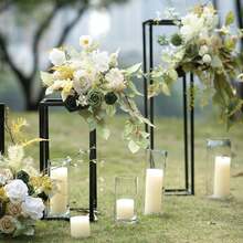 Exquisite Artificial Flower Autumn Orange Sets For DIY Wedding Decor & Centerpieces - Olive Green - View 6