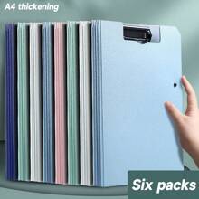 1個文件夾/數據夾/測試卷夾/文具/學習/辦公用品/學生專屬書夾/筆記本夾板夾,返校備品,校園文具,可愛文具,校園色彩,辦公室裝飾用品 - 淺藍色 - 查看 6