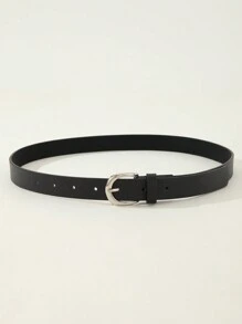 1条女士优雅奢华手工简约方形扣PU皮革腰带，百搭连衣裙、T恤、裤子、休闲装、办公、通勤、节日礼物