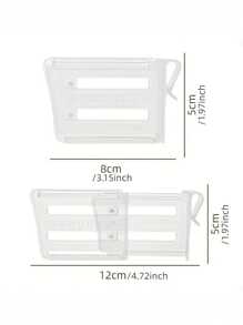 10 cái/4 cái Creative Có thể điều chỉnh Tủ đông Ngăn kéo ngăn Và Tiết kiệm không gian , Đa chức năng Khóa Đối với Nước uống Gia vị Lưu trữ Và Sắp xếp - trắng - Xem 6