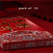 磨砂新年賀年通用紅包5個裝 - 紅色 - 查看 4