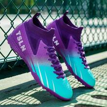 Seamless Technology Men's Soccer Shoes, With Grass Spike For Adults, Students And Teenagers, Anti-Slip And Wear-Resistant Training Shoes For Team Competitive Sports Ronaldo  Cleats - Multicolor - View 3