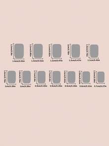 Upgrade Your Look With 24pcs Square-Shaped French Gradient Wearable False Nails, Simple And Stylish Design, For Women And Girls - Pink - View 3