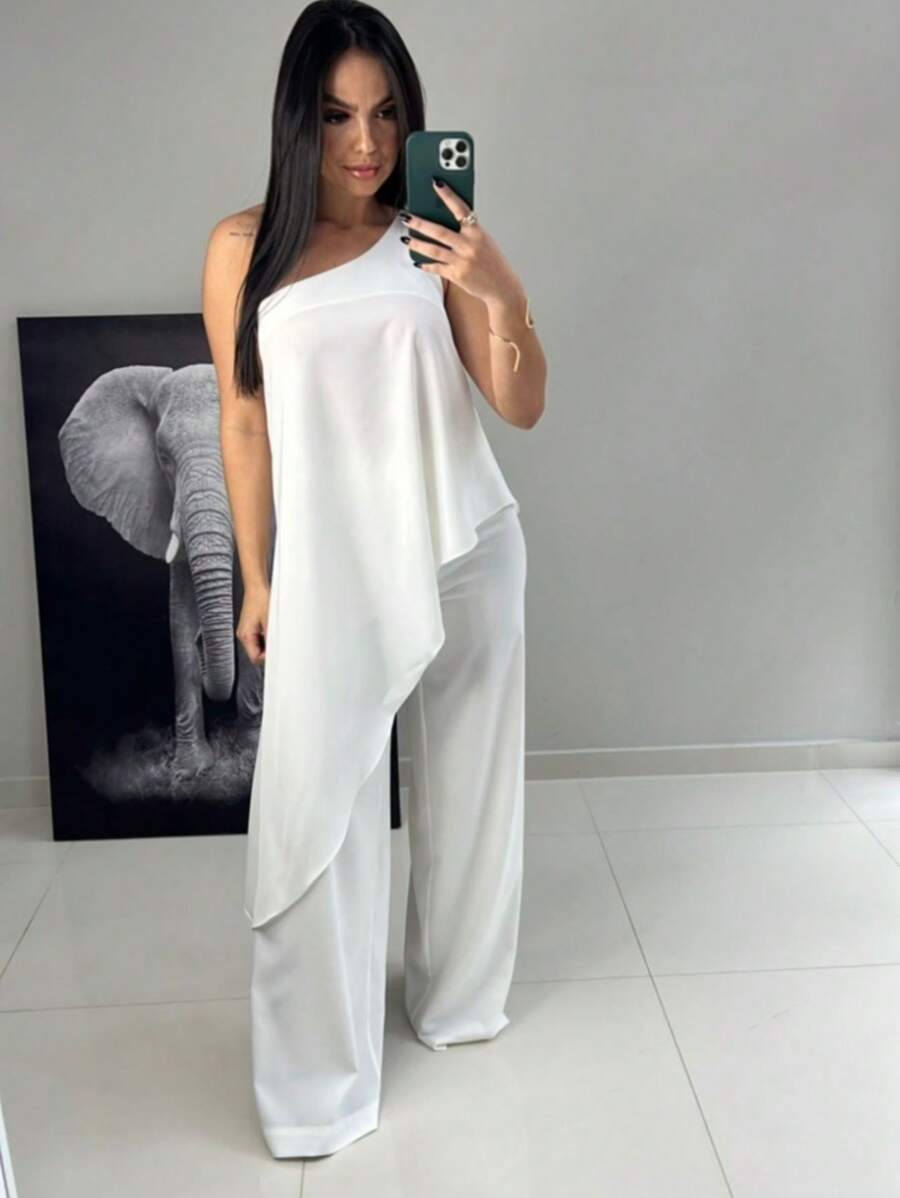 Women Two-Piece Outfits - 白色 - 查看 1