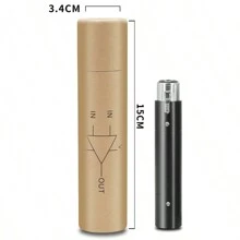 Dynamic Microphone Amplifier With Strong Noise Reduction And Gain For Clean And Powerful Recording And Dubbing, Stage Preamp - Black - View 7