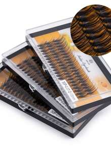 Cílios Tufos Sem Nó 30d Nesura Eyelash 0.07 D caixinha unitária do 9 ao 14mm Cílios Extensão De Maquiagem Volume - D - Visão 1