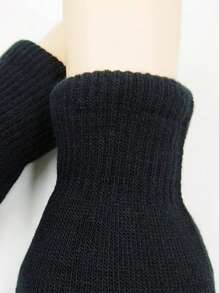 1 Paar Damen Winter Doppelschicht Warme Handschuhe, gestrickt mit Hirschleder und Fleece um Sie bei kaltem Wetter warm zu halten, perfekt für Partys, Autofahren, Radfahren, Wandern und als Halloween Zubehör Winterhandschuhe