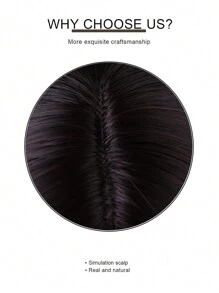 Nâu Tóc Châu Âu và Châu Mỹ Tóc giả Của phụ nữ Dài Quăn Dợn sóng Tóc giả tổng hợp Đối với Hằng ngày Buổi tiệc Sử dụng - màu nâu - Xem 6