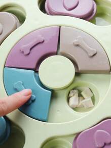 1pc Green Dog Interactive Toy Slow Feeder Bowl Tumbler Toy Cat And Dog Puzzle Toy, Pet Training And Intelligence, Slow Feeder Bowl For Pet Only - Green - View 9