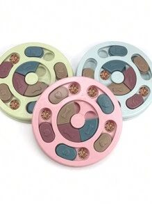 1pc Green Dog Interactive Toy Slow Feeder Bowl Tumbler Toy Cat And Dog Puzzle Toy, Pet Training And Intelligence, Slow Feeder Bowl For Pet Only - Green - View 4