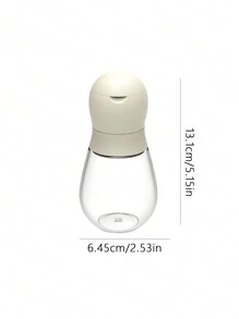 保齡球瓶形手動胡椒研磨機,玻璃香料研磨機,用於胡椒、海鹽、芝麻等。 - 白色 - 查看 3