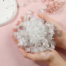 20入組彩色透明蝴蝶迷你髮夾卡子,公主風格髮飾,日常佩戴不傷髮 - 無色 - 查看 5