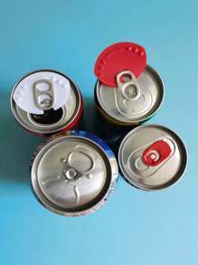 5pCS Sealing Cover, Can Cup Cover, Dust, Fresh Cover, Mini Baffle - Multicolor - View 6