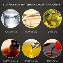 1pc Leak-Proof Olive Oil Sprayer Bottle For Kitchen, BBQ, Air Fryer, And Camping - 7.4oz/10.8oz Capacity - White - View 3