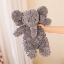 1pc Cute & Dumb Elephant Stuffed Animal, 3 Sizes Soft Plush Toy, Grey Pillow Cushion, Birthday/New Year's Gift
