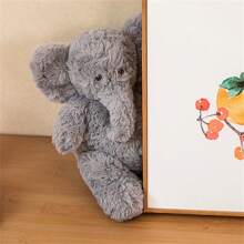 1pc Cute & Dumb Elephant Stuffed Animal, 3 Sizes Soft Plush Toy, Grey Pillow Cushion, Birthday/New Year's Gift