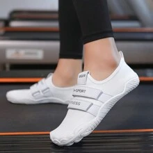 快乾中性水鞋,適用於游泳,潛水,瑜伽和沙灘活動-綁帶無鞋跟設計,提供最大的舒適和支撐 - 白色 - 查看 5