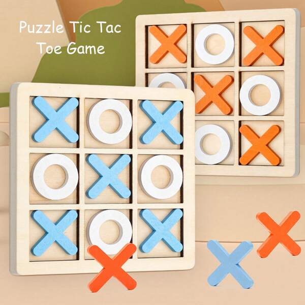 1 Pièce Jeu De Plateau Tic Tac Toe, Jeu De Plateau Familial Classique, Jeu De Tic Tac Toe Pour