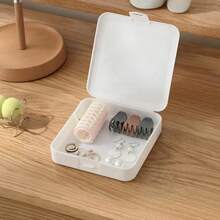 1個衛生巾收納包,月經週期盒,多功能便攜式收納盒,具有大容量和簡單扣環設計 - 橘色 - 查看 5