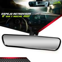 Interior Rearview Mirror Day And Night Type 8 Inch Universa. - Black - View 1
