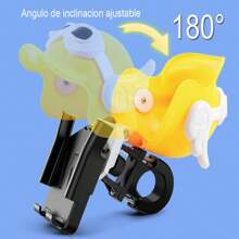 Soporte para Celular para moto o bicicleta con cubre sol o lluvia y angulo ajustable Universal Plástico , anti deslizante super edision especial - negro con amarillo - Ver 1